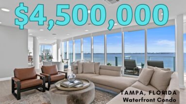Exploring a Luxurious Waterfront Condo Worth $4,500,000 in Tampa, Florida’s Real Estate Market 🌴☀️